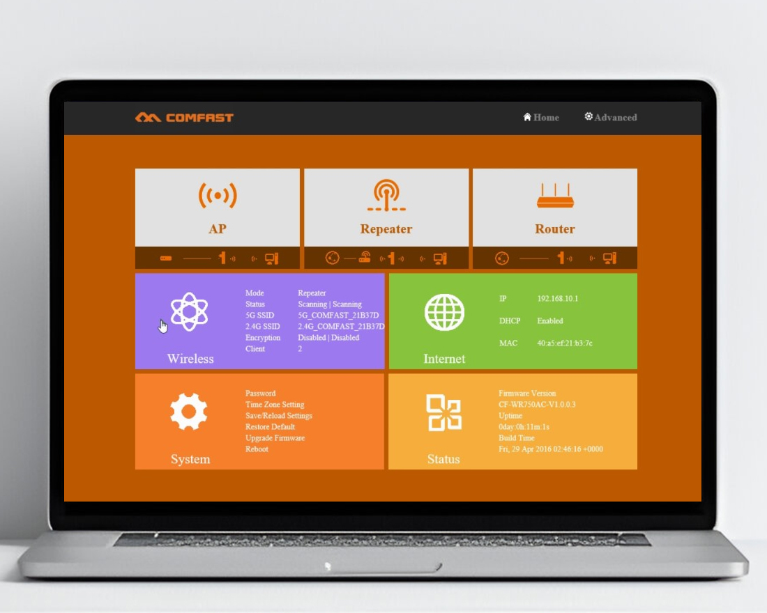 Comfast wifi extender setup